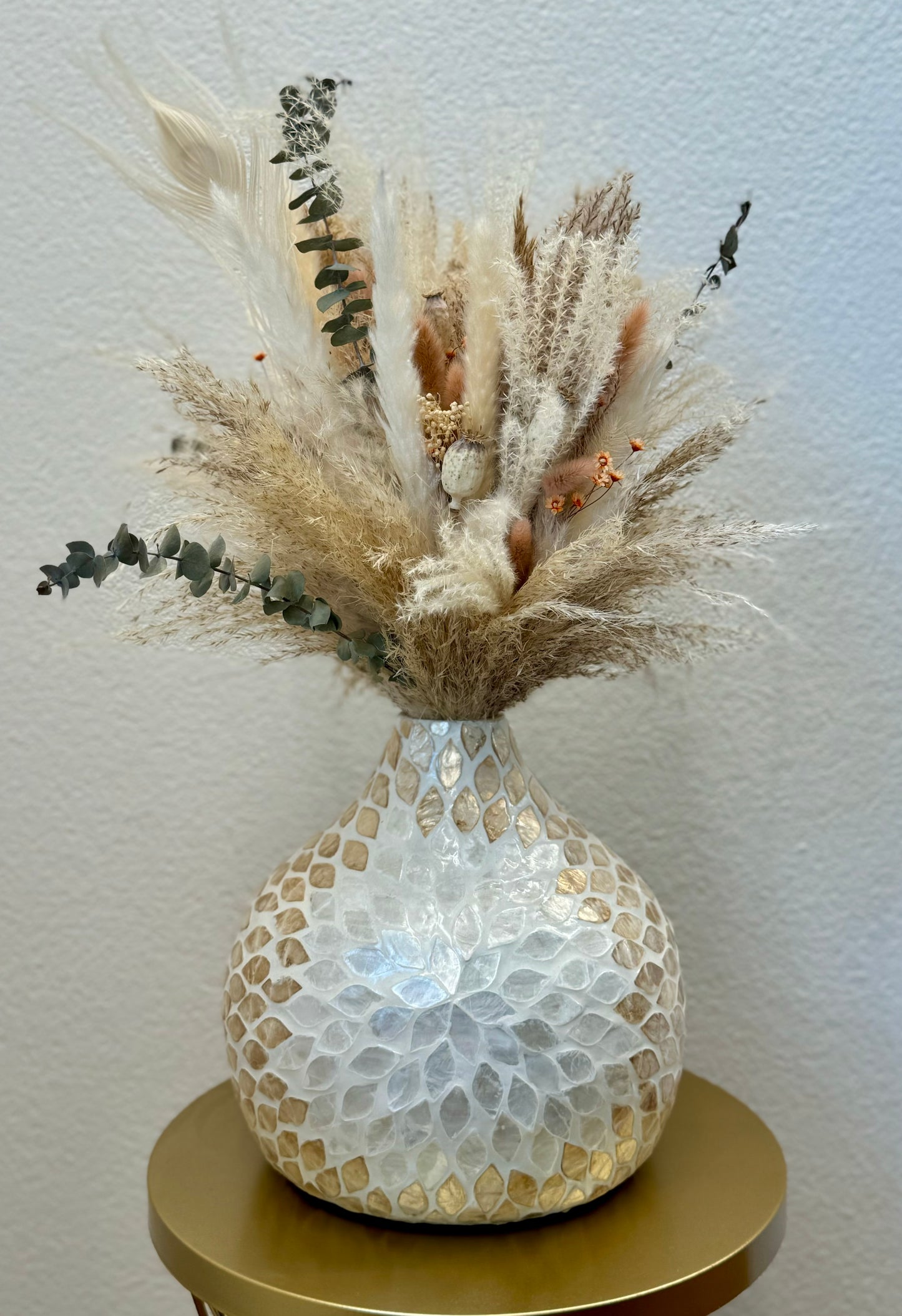 Mosaikvase & Romatic Bouquet