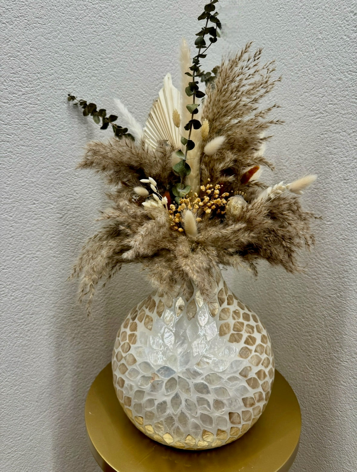 Mosaikvase & Rustikal Bouquet