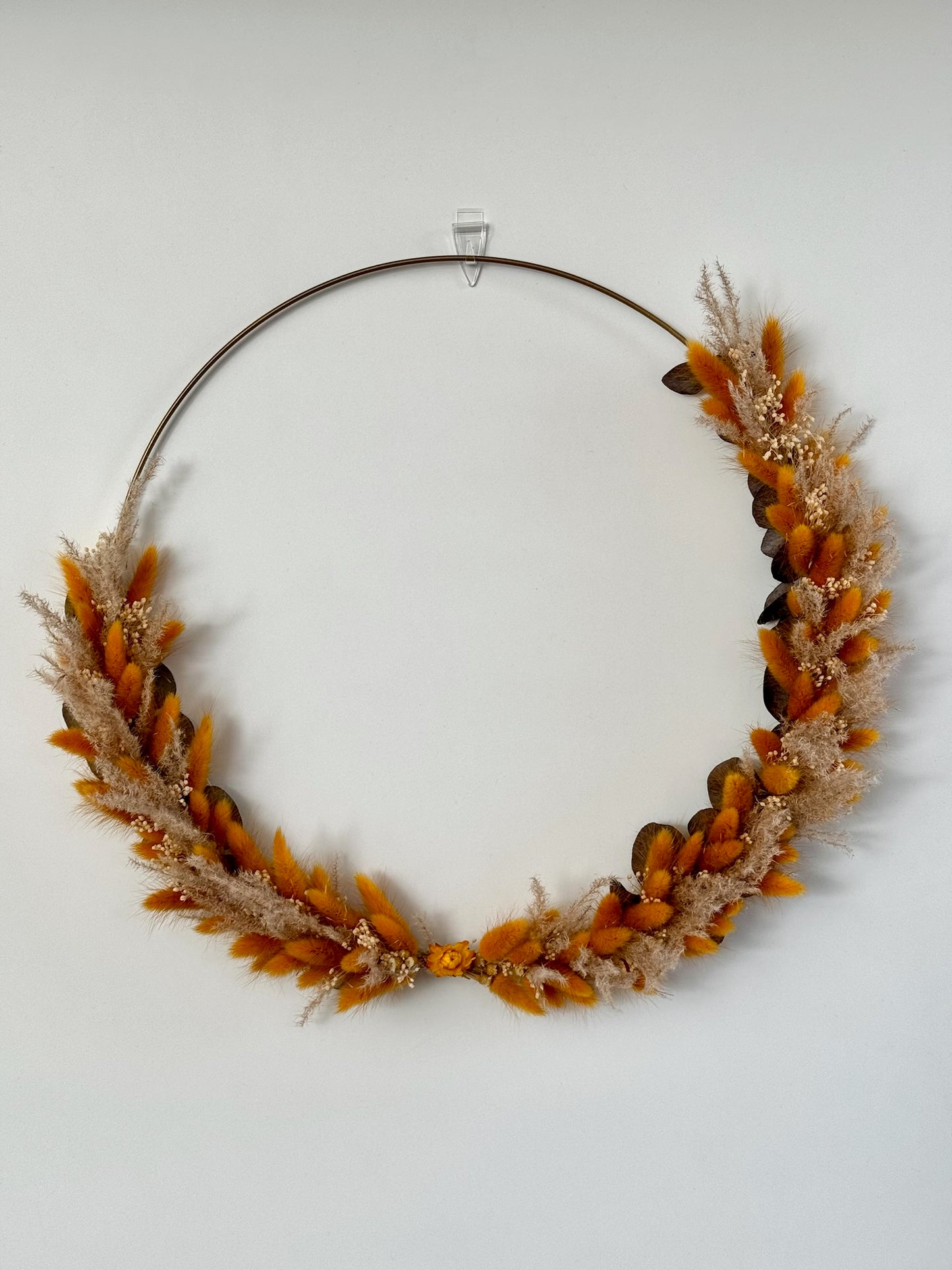 Orange Lagurus Ring 40cm