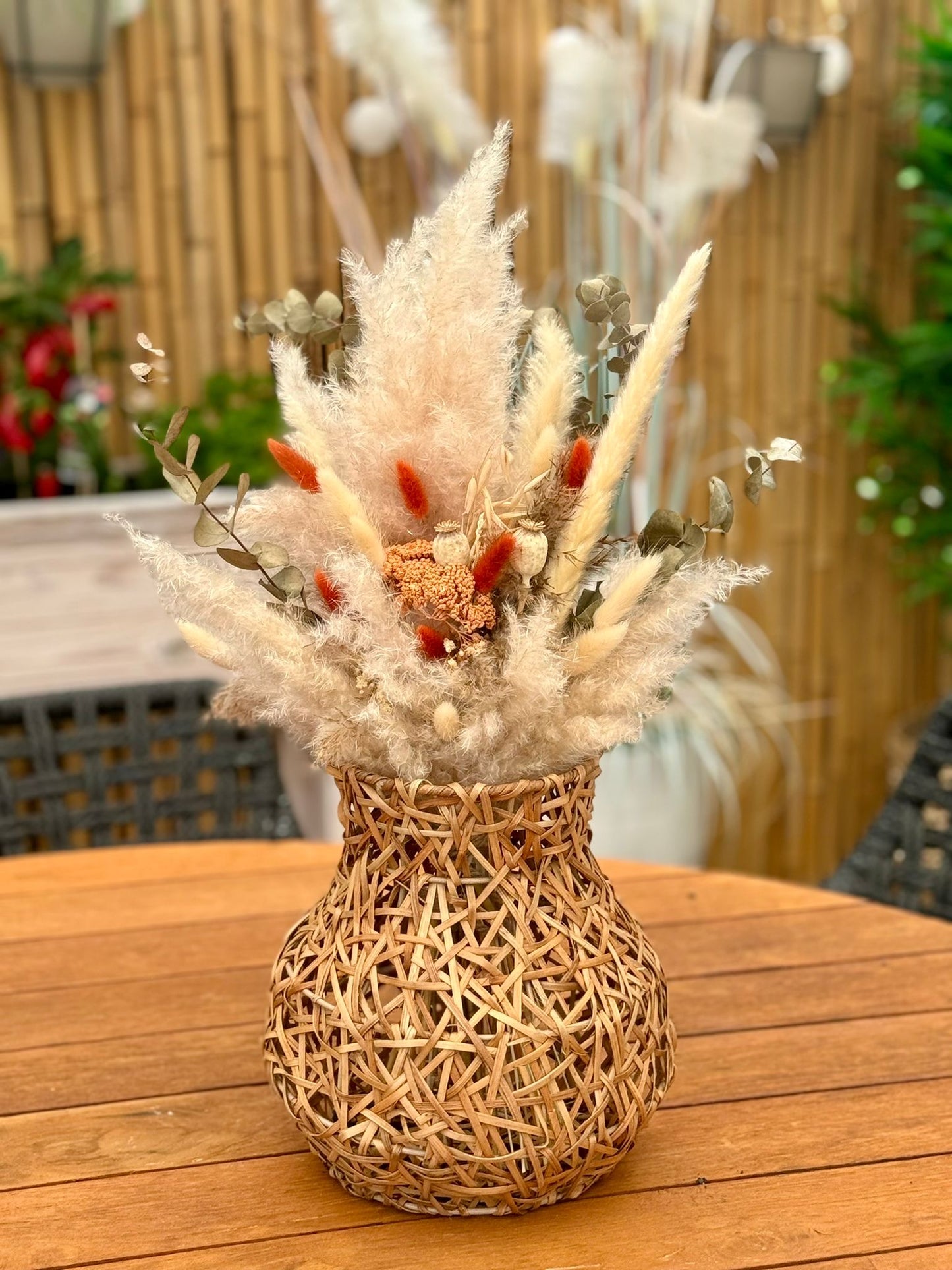 Rattan Vase 25 x 25cm