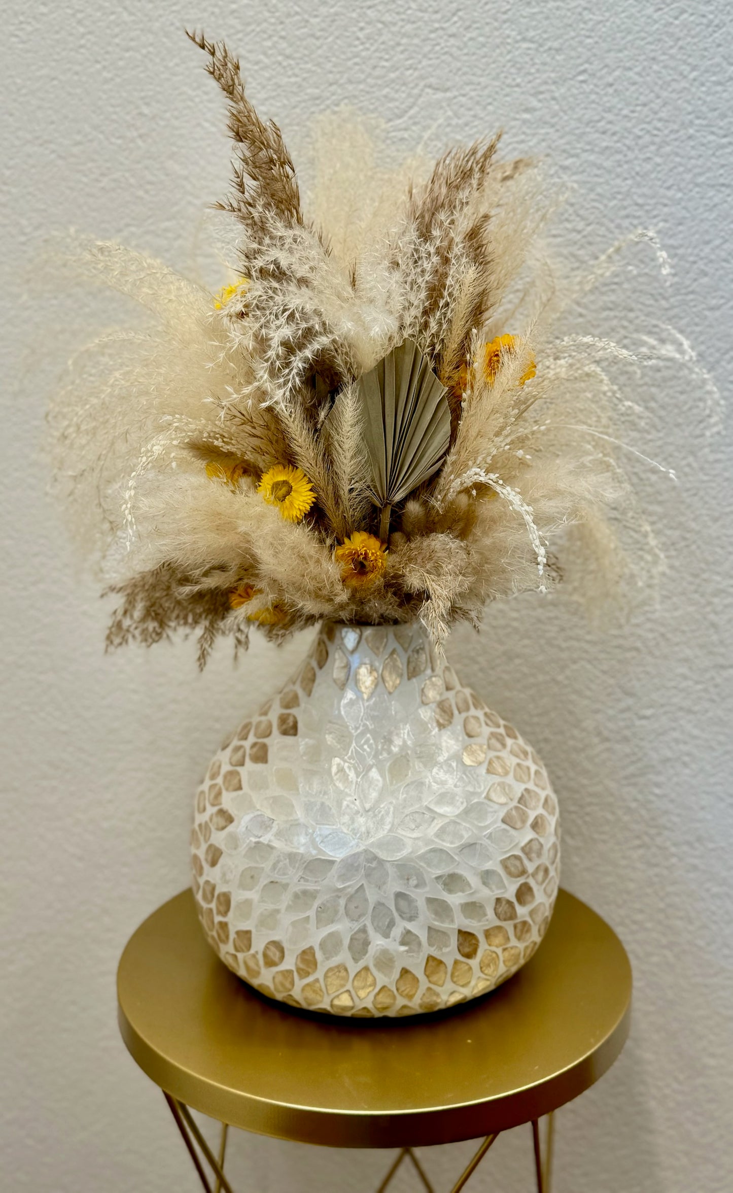 Mosaikvase & Boho Bouquet