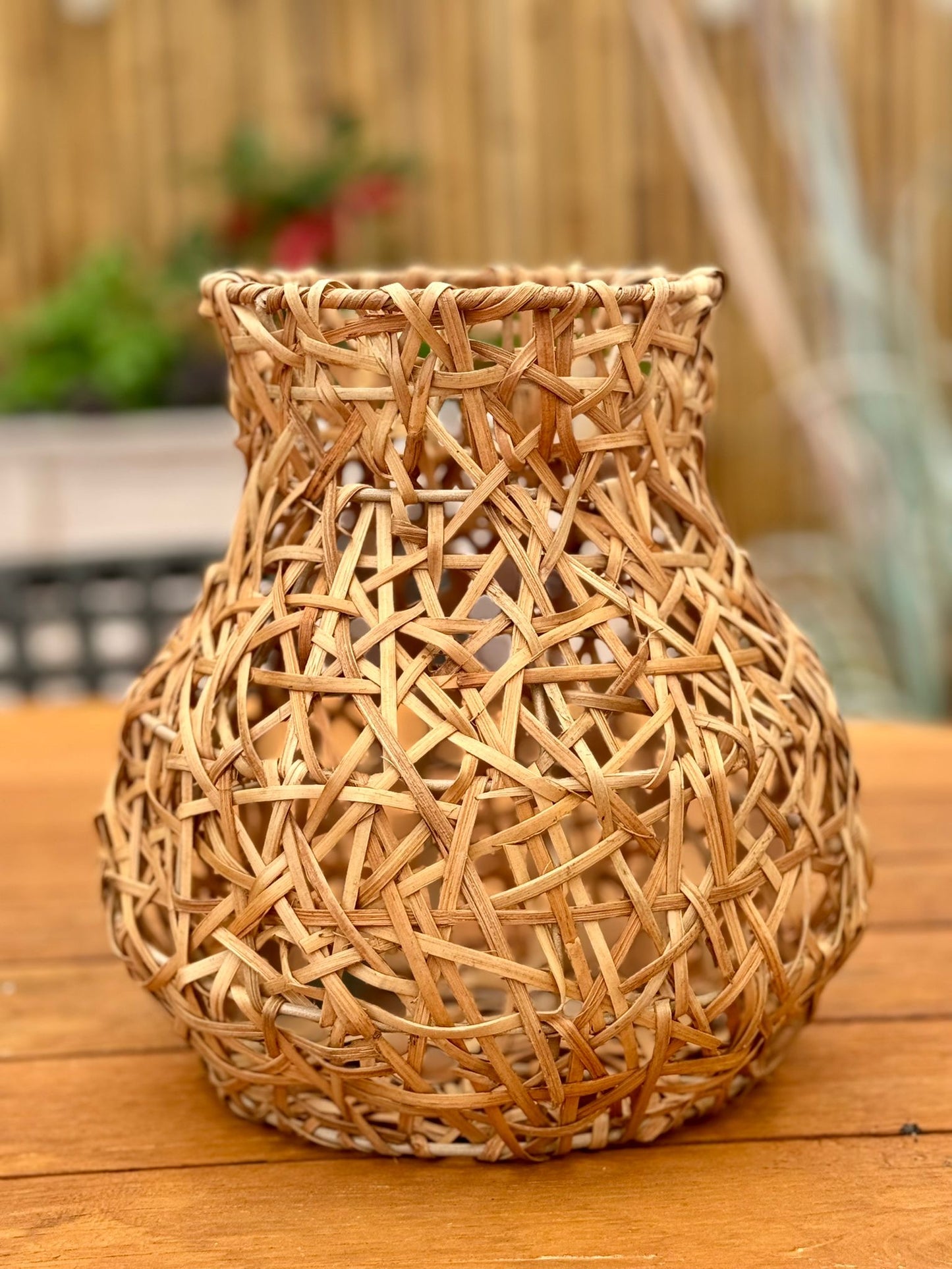 Rattan Vase 25 x 25cm