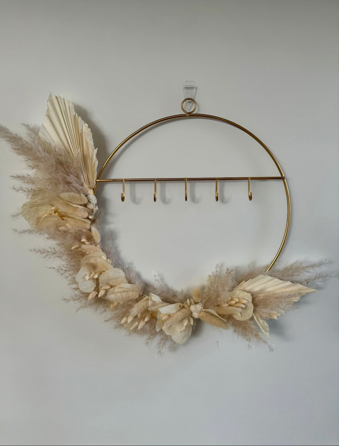 Goldener Boho Schlüsselring 30cm