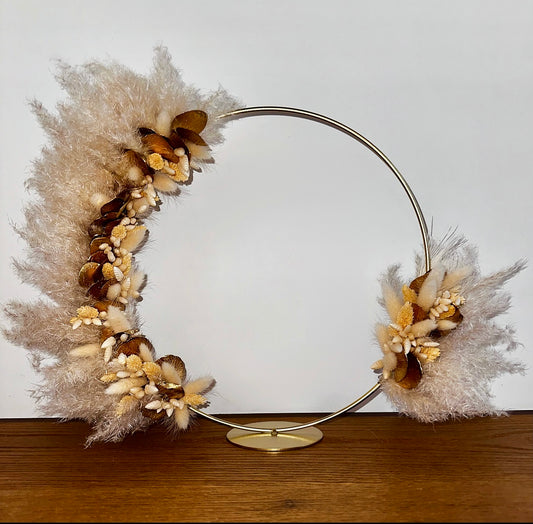 Pampas,goldenes Eucalyptus,weisses Lagurus